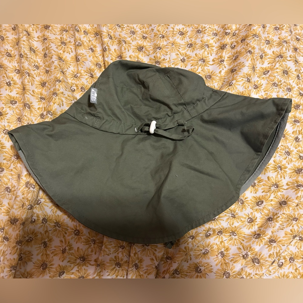 Kids Olive Green Sun Hat